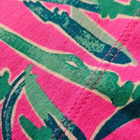 GIRL'S LILLY PULITZER MINI SOPHIE DRESS MANDEVILLA PINK LUCKY ELEPHANT PRINT - Picture 5 of 10